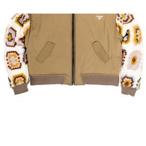 NEW SELFMADE men's knit - technical bomber in brown